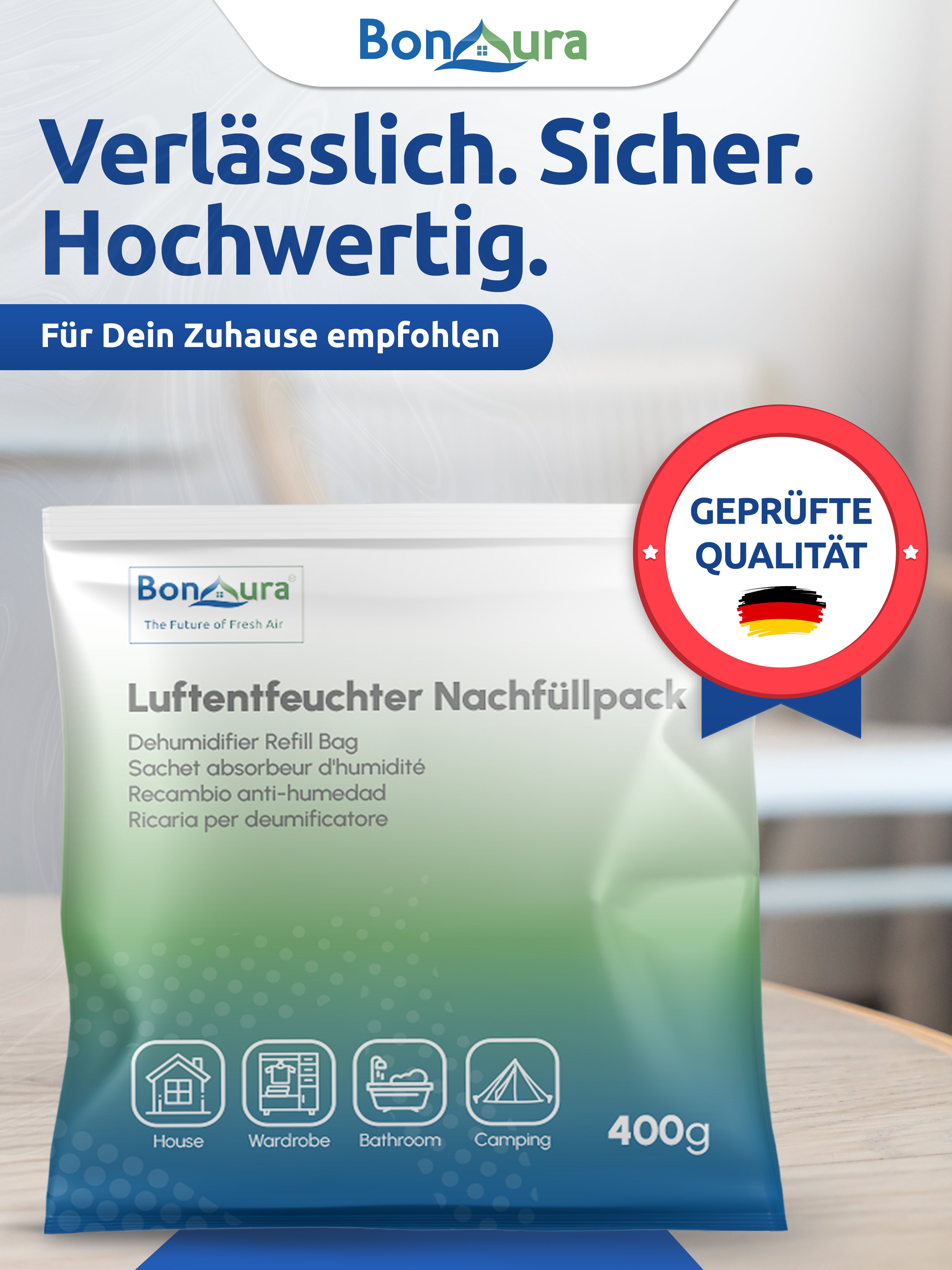 Granulés déshumidificateurs AirOne Select 400 g