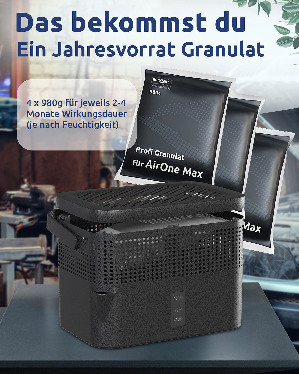 AirOne Max Luftentfeuchter Granulat 980g