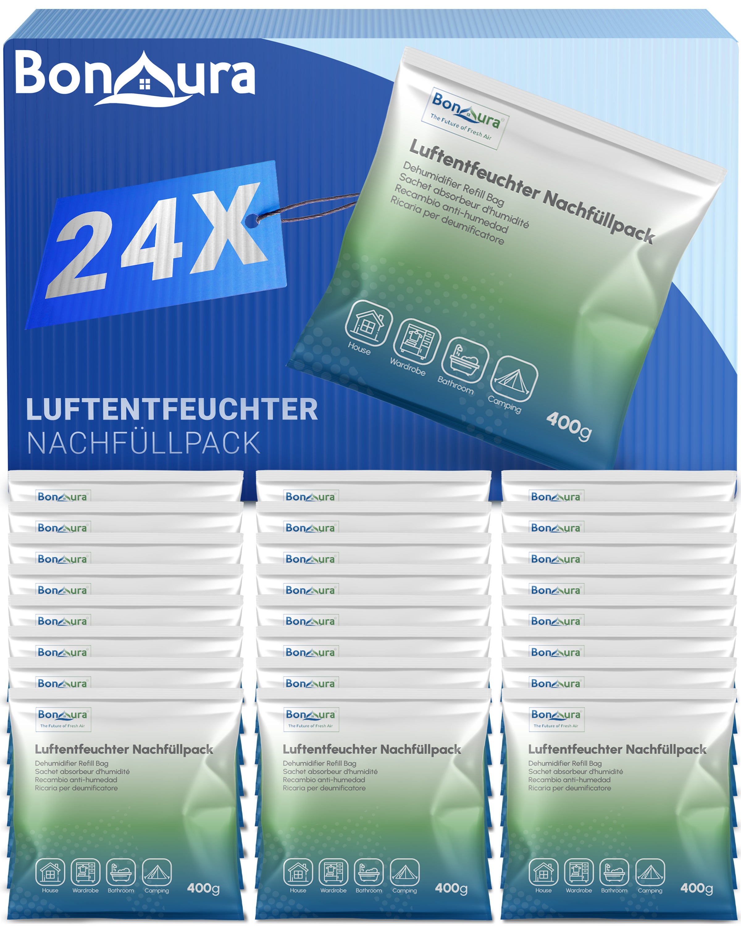 Granulés déshumidificateurs AirOne Select 400 g