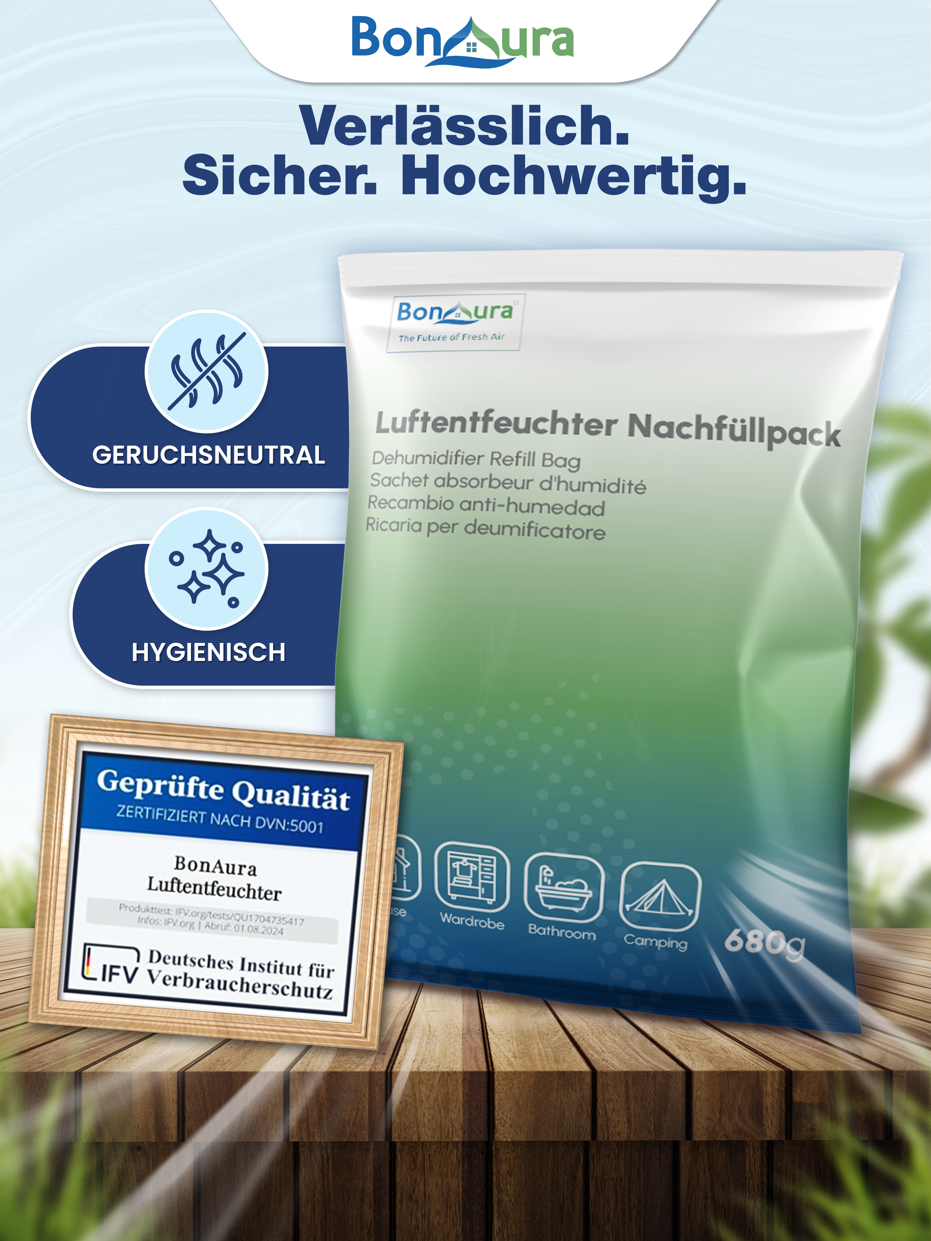 AirOne Luftentfeuchter Granulat 680g