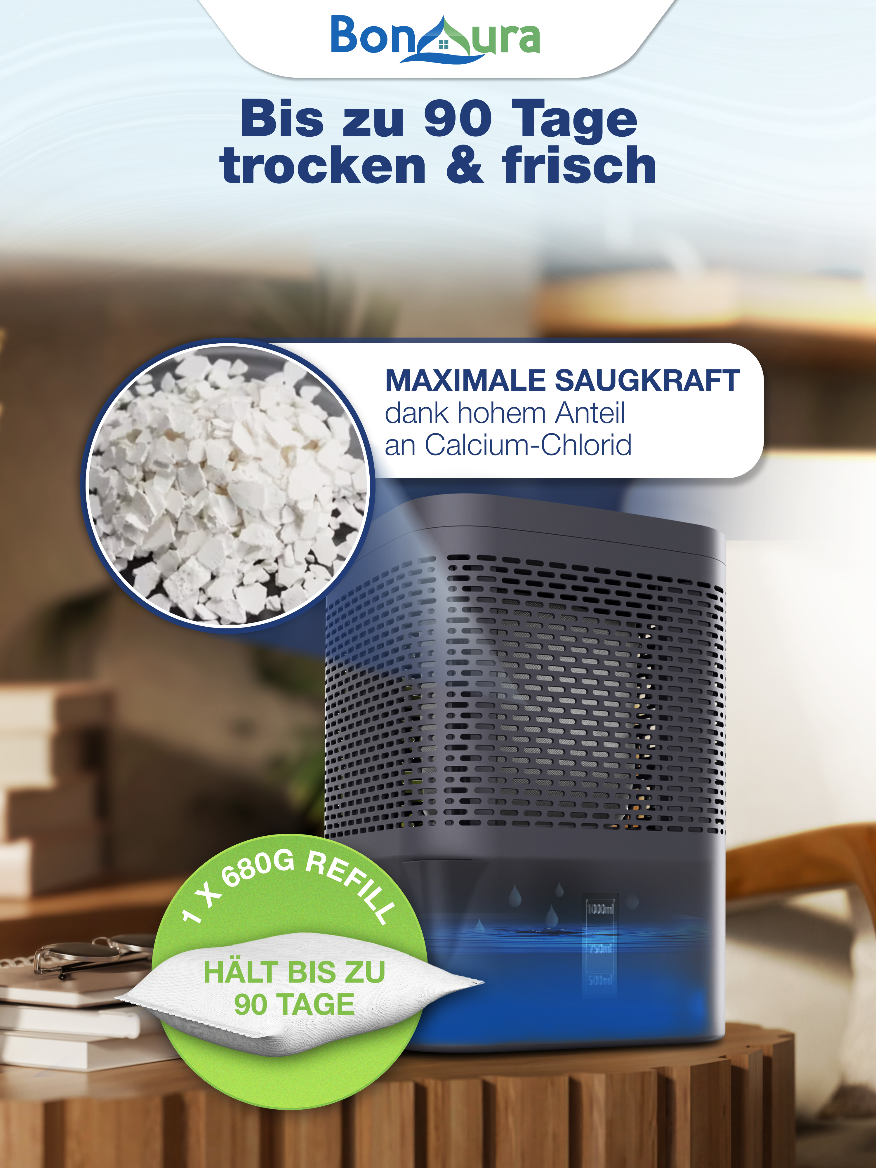 AirOne Luftentfeuchter Granulat 680g