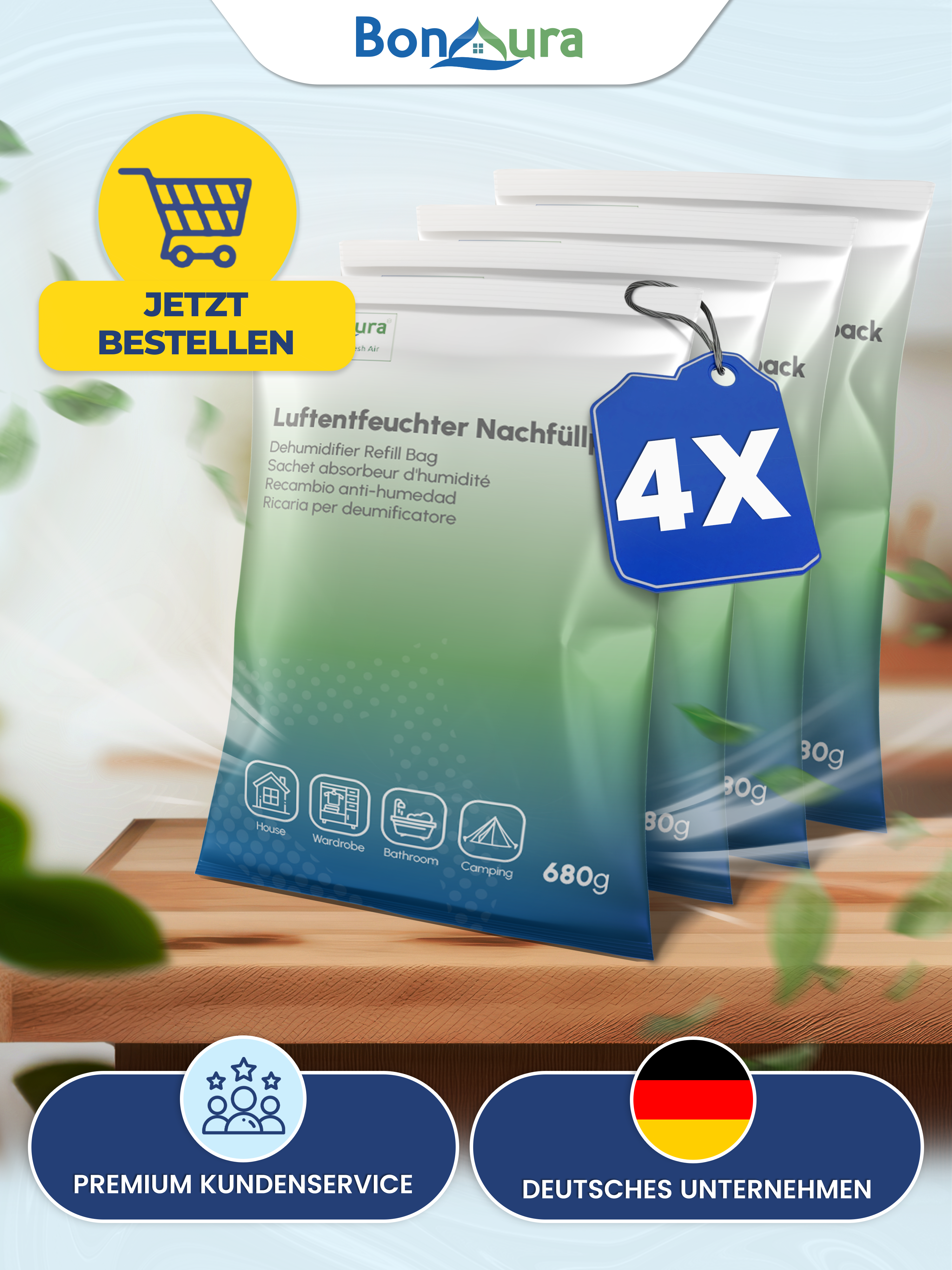 AirOne Luftentfeuchter Granulat 680g