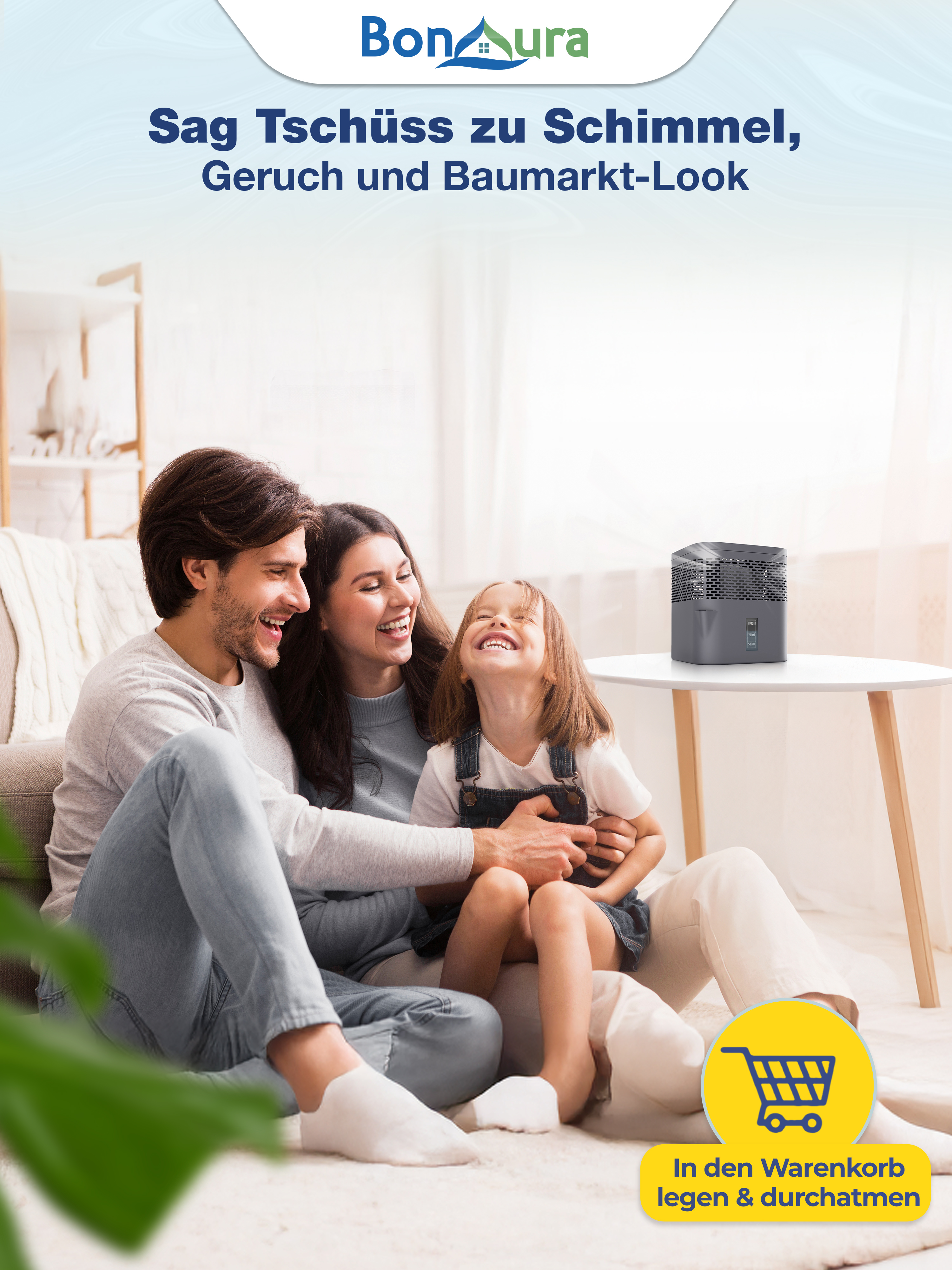 Set of 2 AirOne Lite granulate dehumidifiers with 2x 450g dehumidifier granules