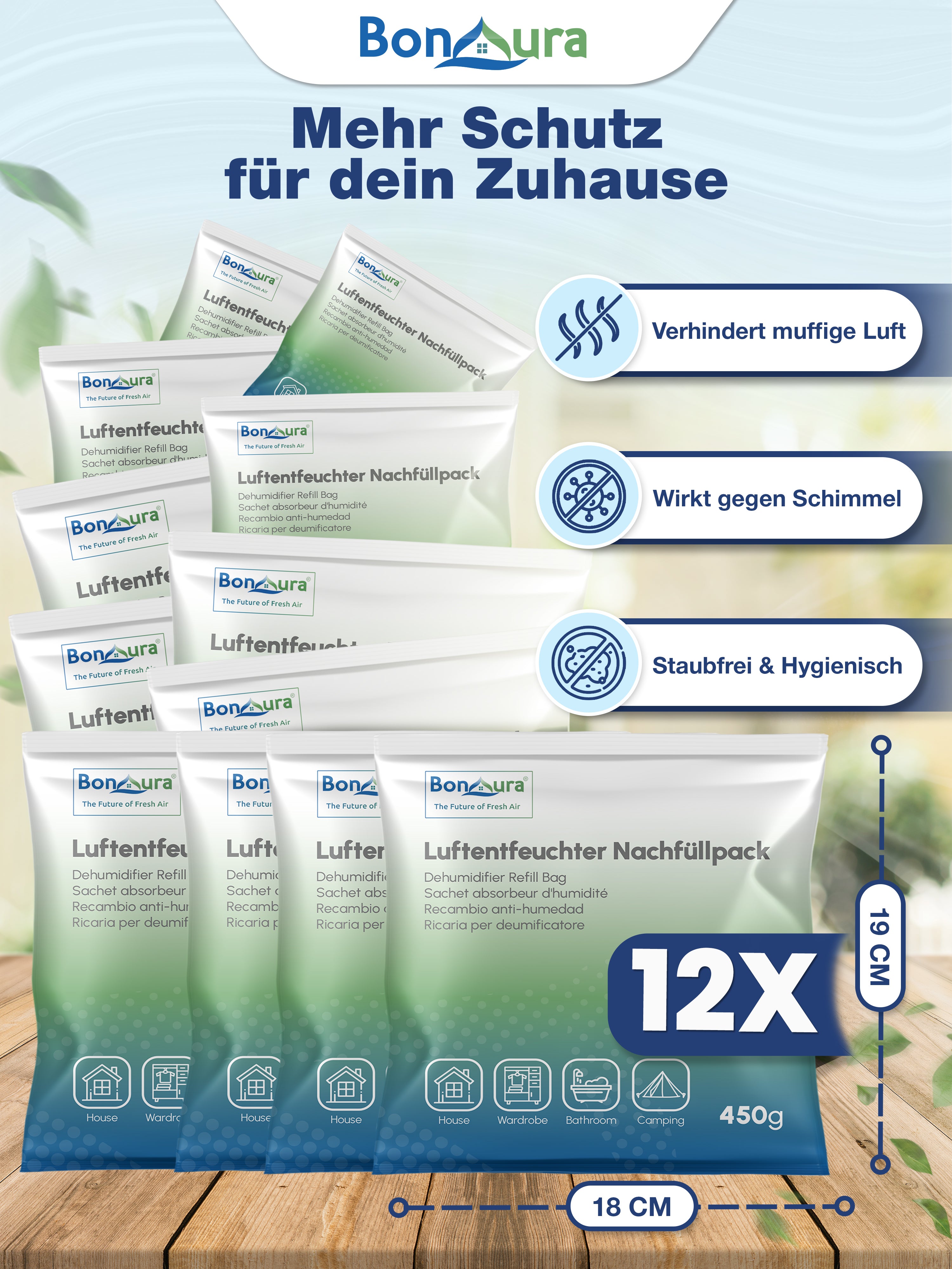 AirOne Lite Luftentfeuchter Granulat 450g