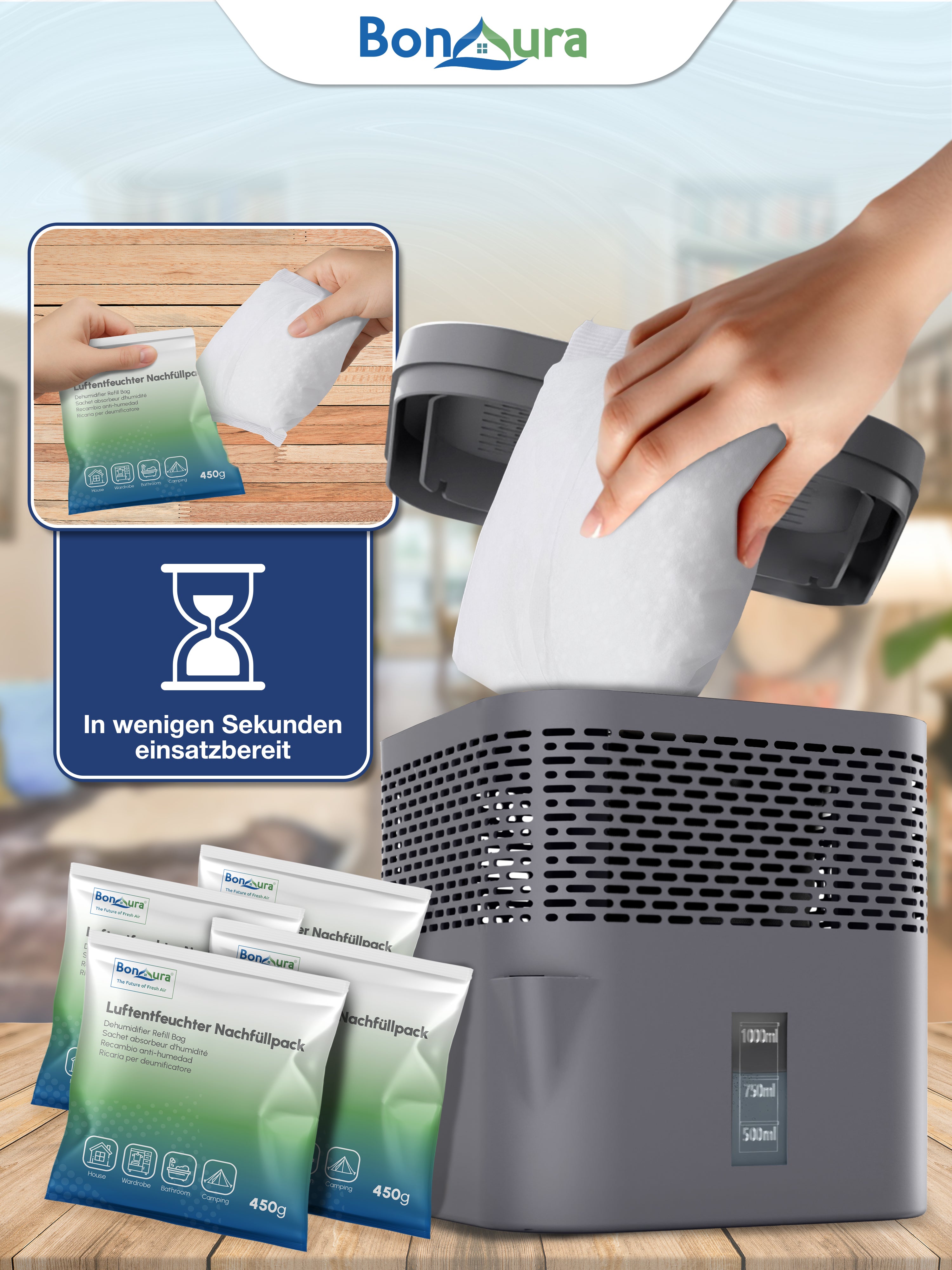 AirOne Lite Luftentfeuchter Granulat 450g