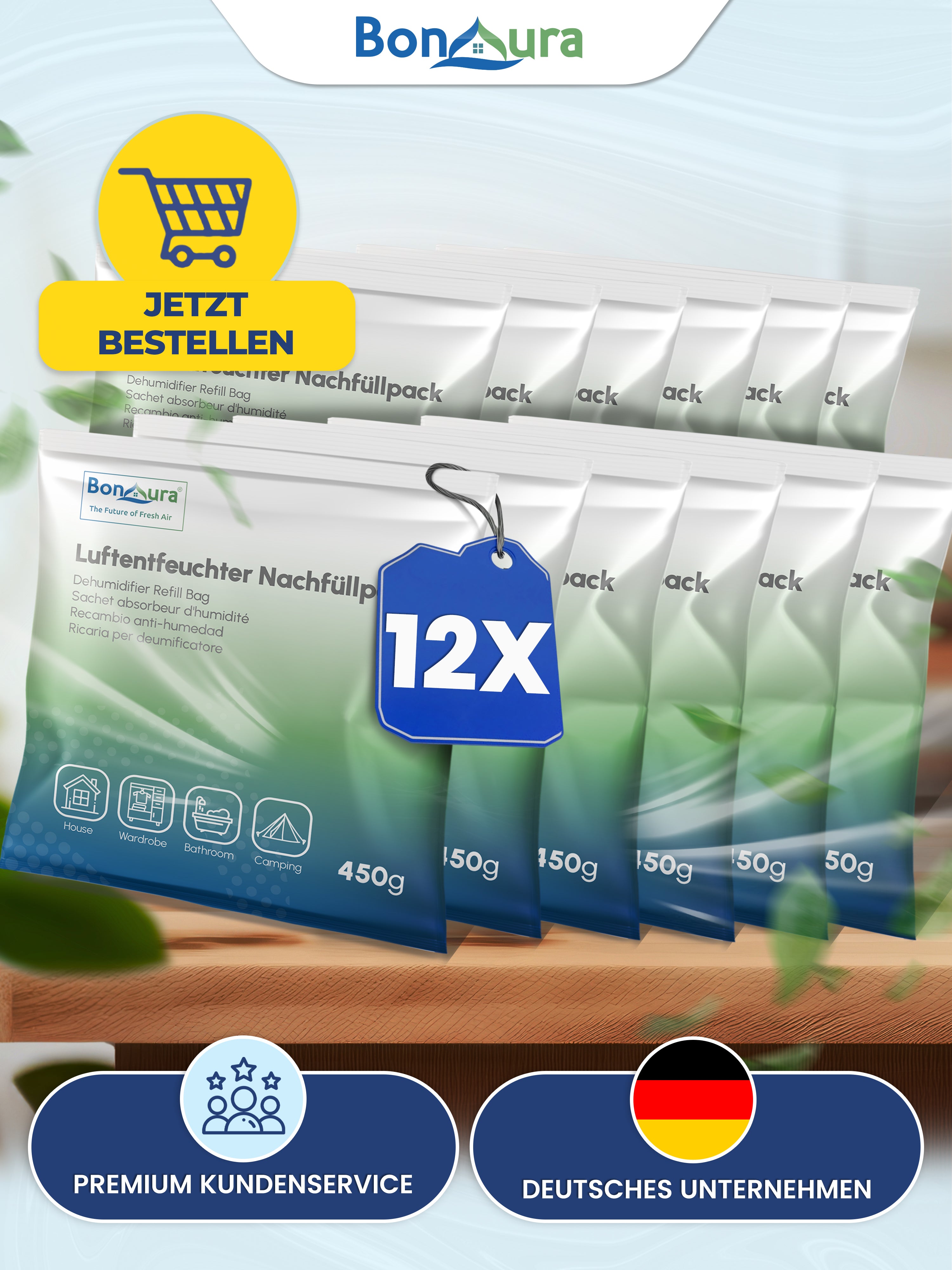 AirOne Lite Luftentfeuchter Granulat 450g