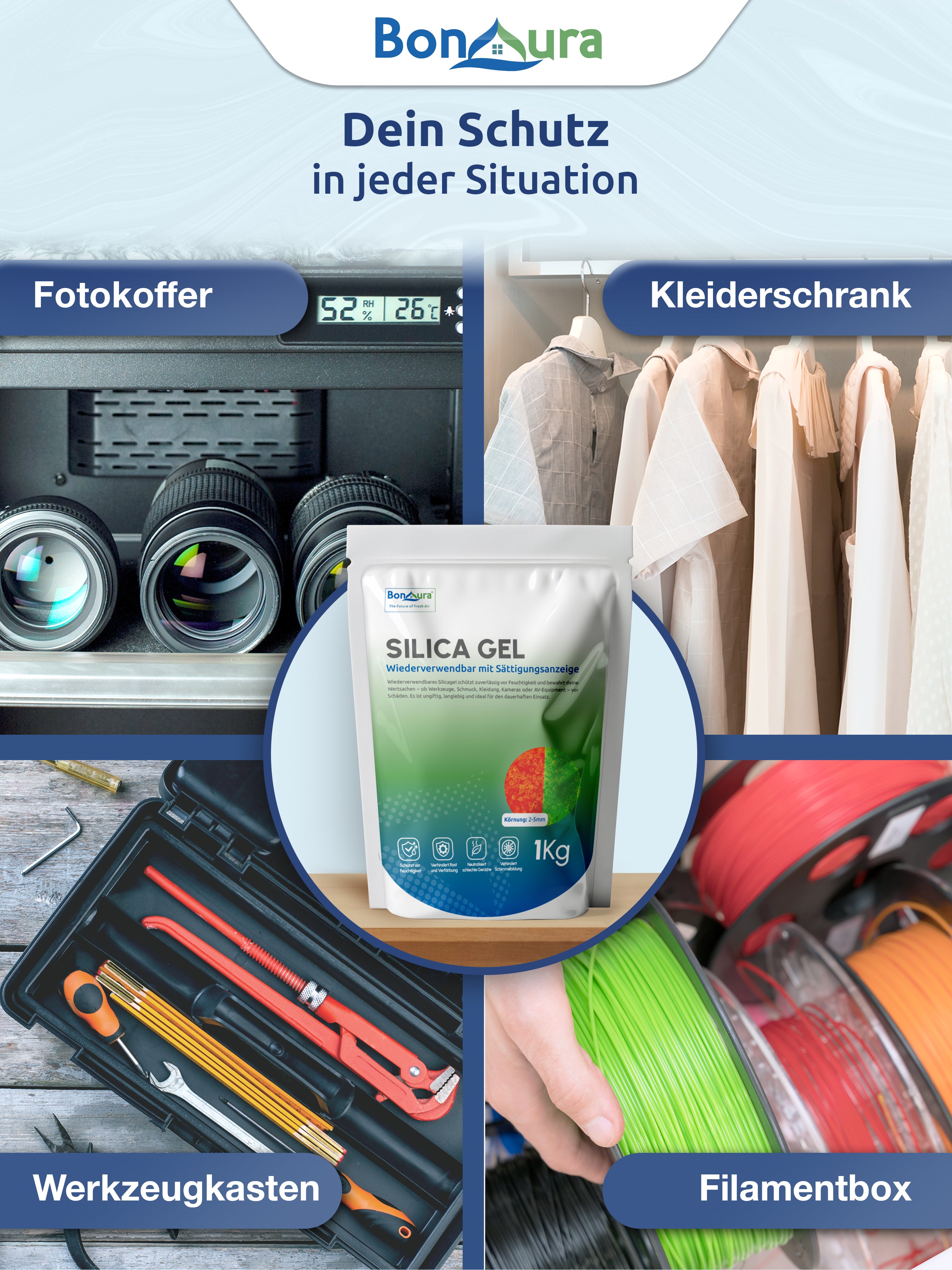 Silica Gel Trockenmittel regenerierbar und wiederverwendbar