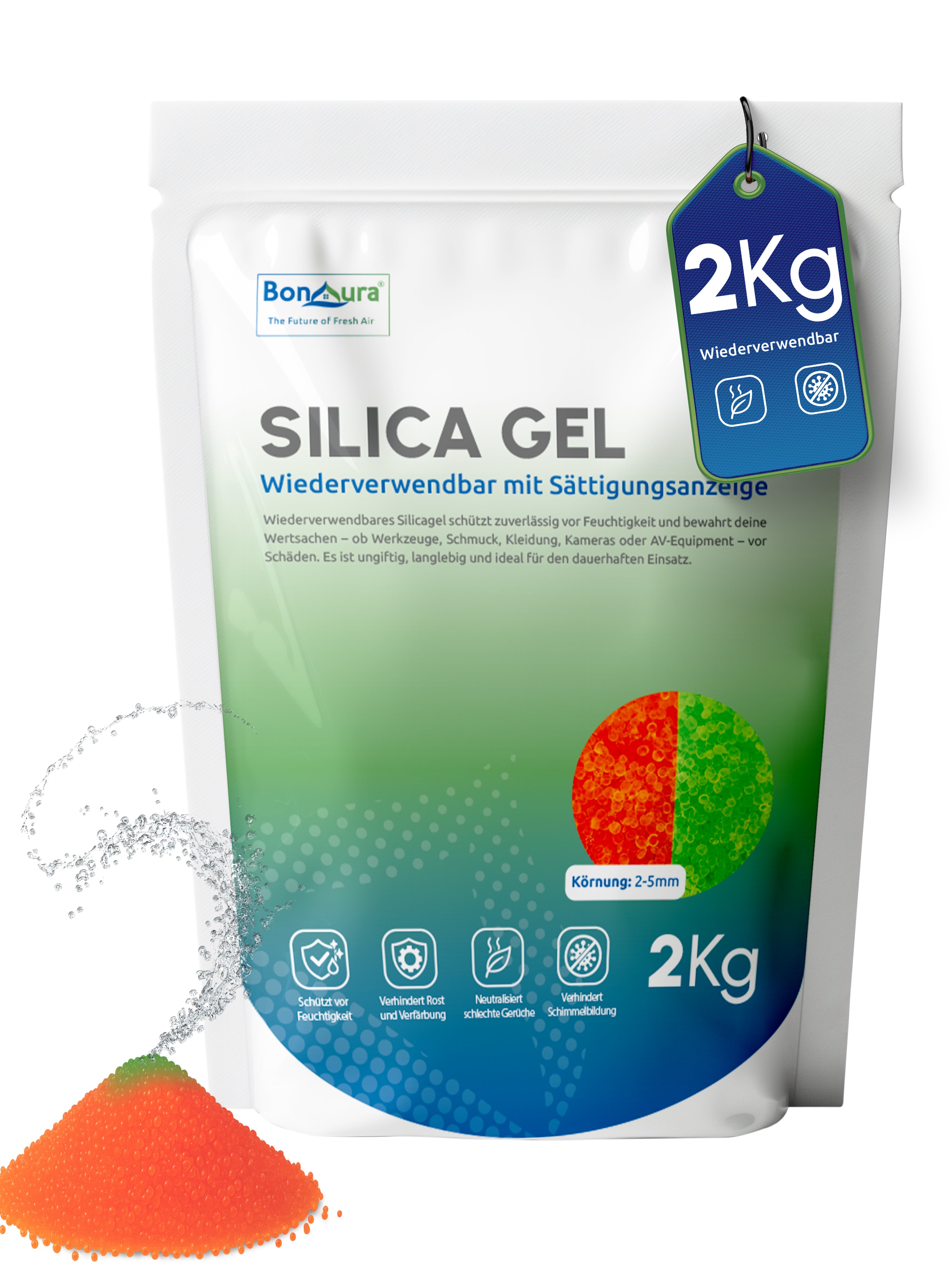 Silica Gel Trockenmittel regenerierbar und wiederverwendbar