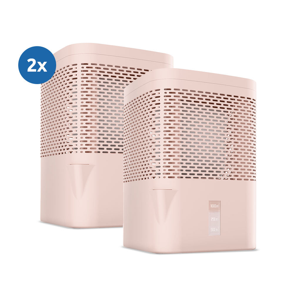 2er Set AirOne Granulat Luftentfeuchter mit 2x 680g Luftentfeuchter Granulat