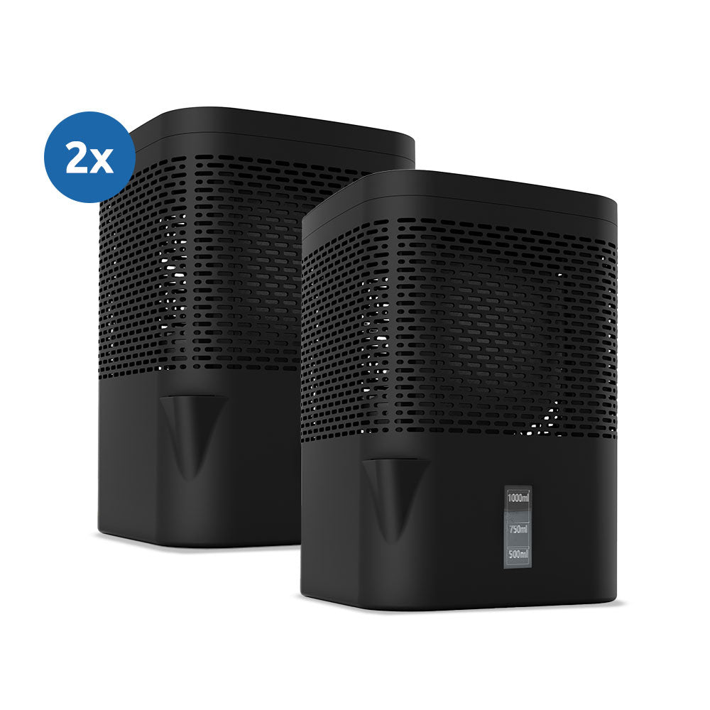 2er Set AirOne Granulat Luftentfeuchter mit 2x 680g Luftentfeuchter Granulat