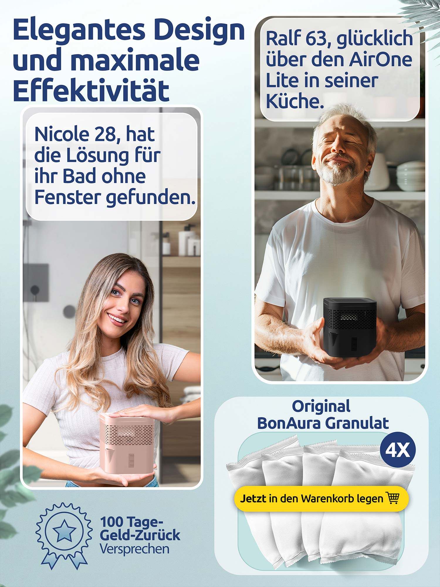 AirOne Lite Luftentfeuchter ohne Strom bis 16m²