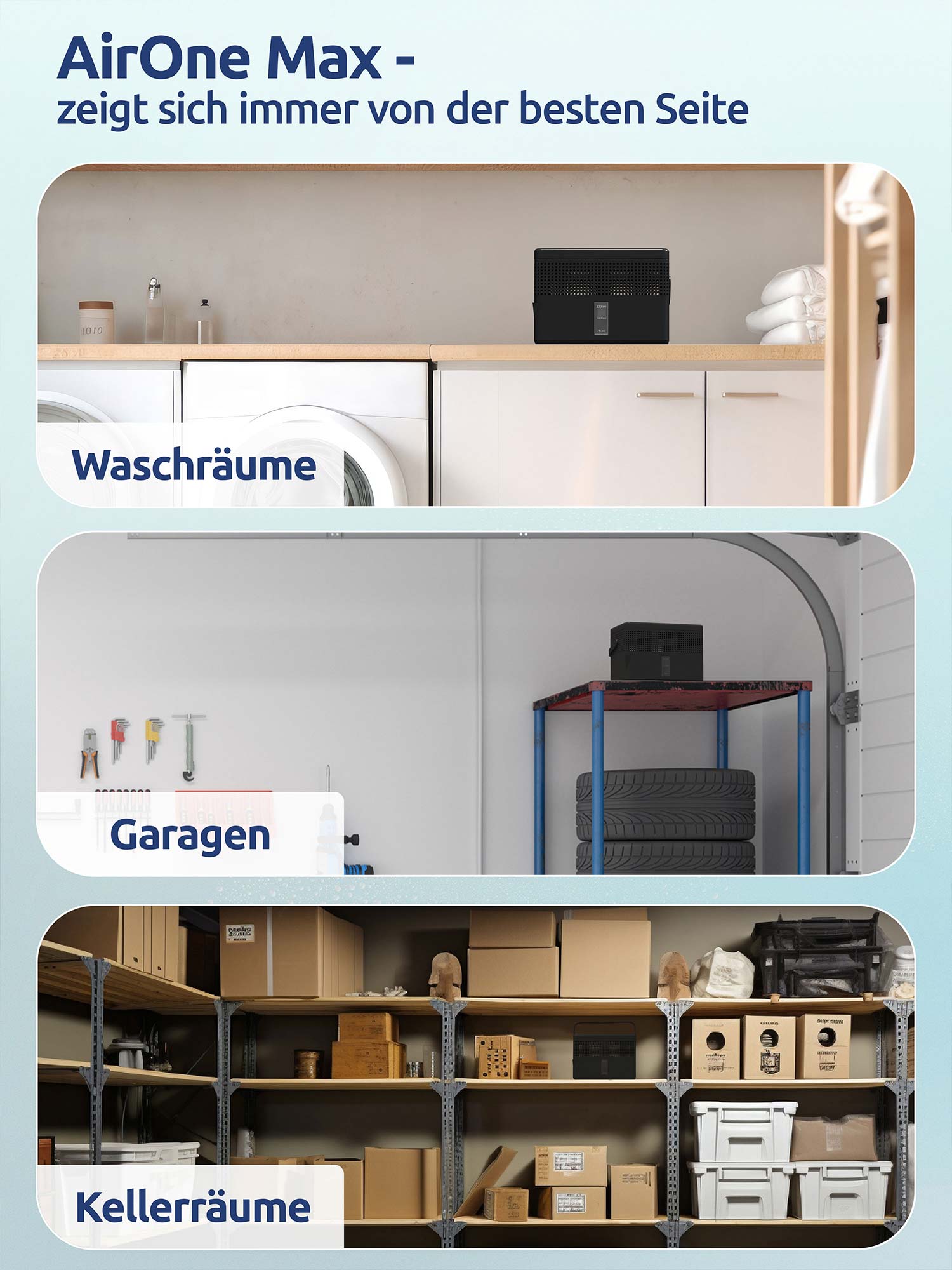 AirOne Max Granulat Luftentfeuchter bis 33m²