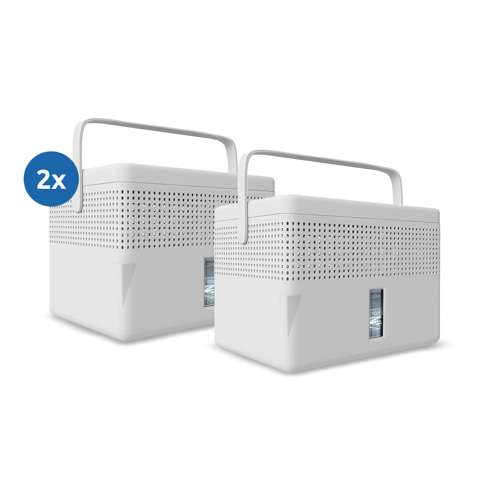 AirOne Max Granulat Luftentfeuchter 2er Set in der Farbe Off White