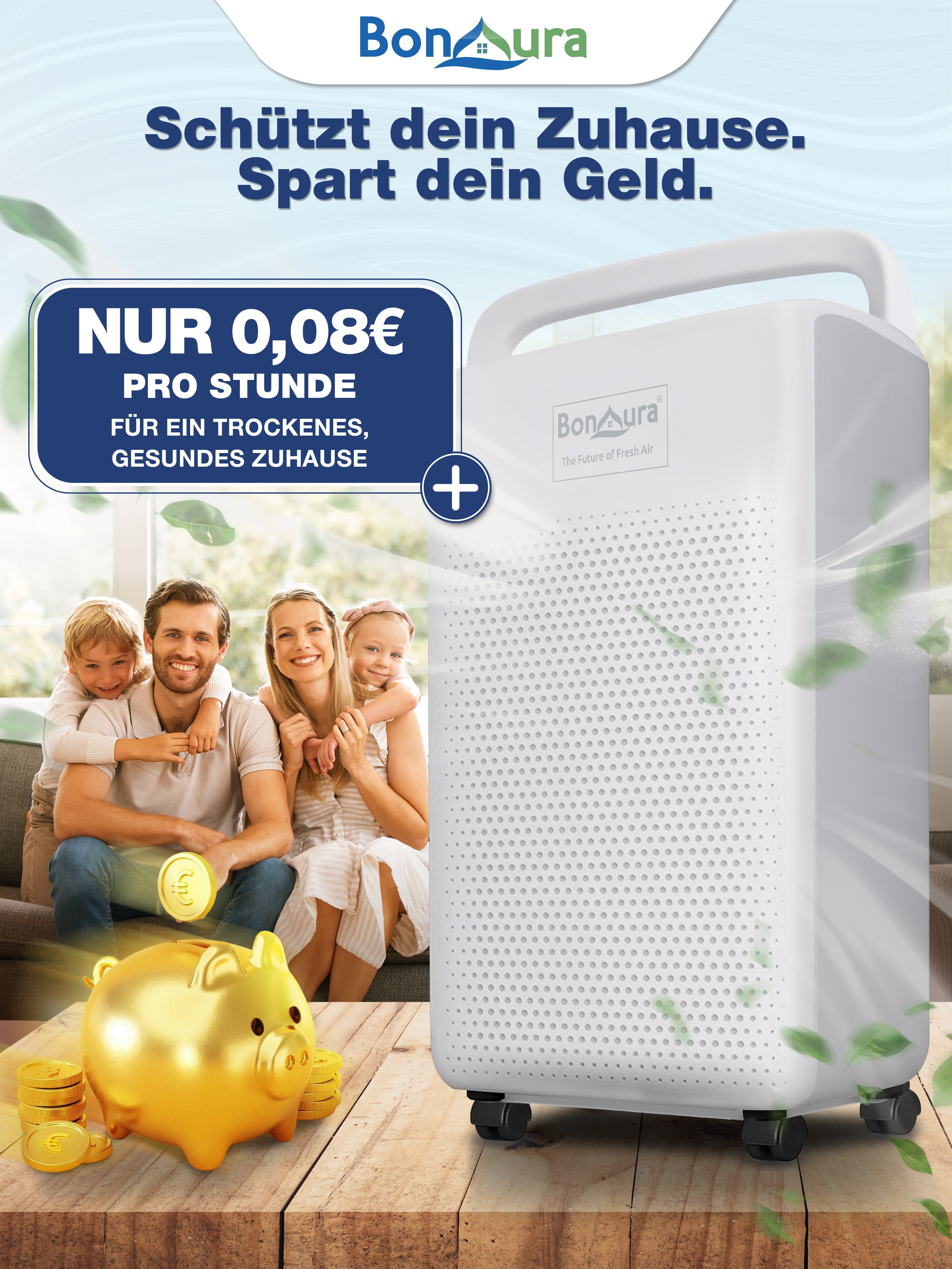 AirOne Pro elektrischer Luftentfeuchter bis 40m³