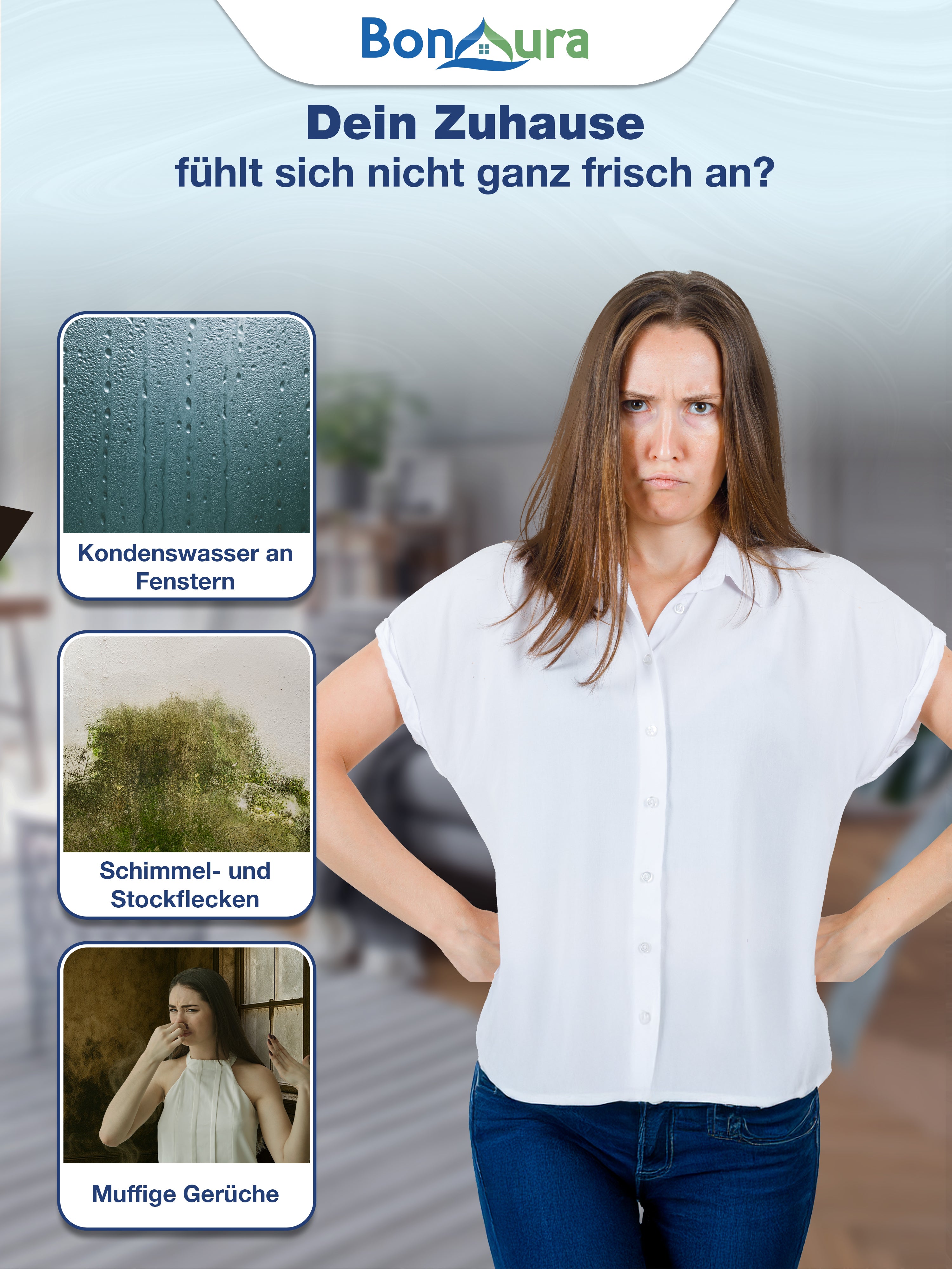 AirOne Neo Bundle aus Luftentfeuchter ohne Strom und 5 x Granulat 680g