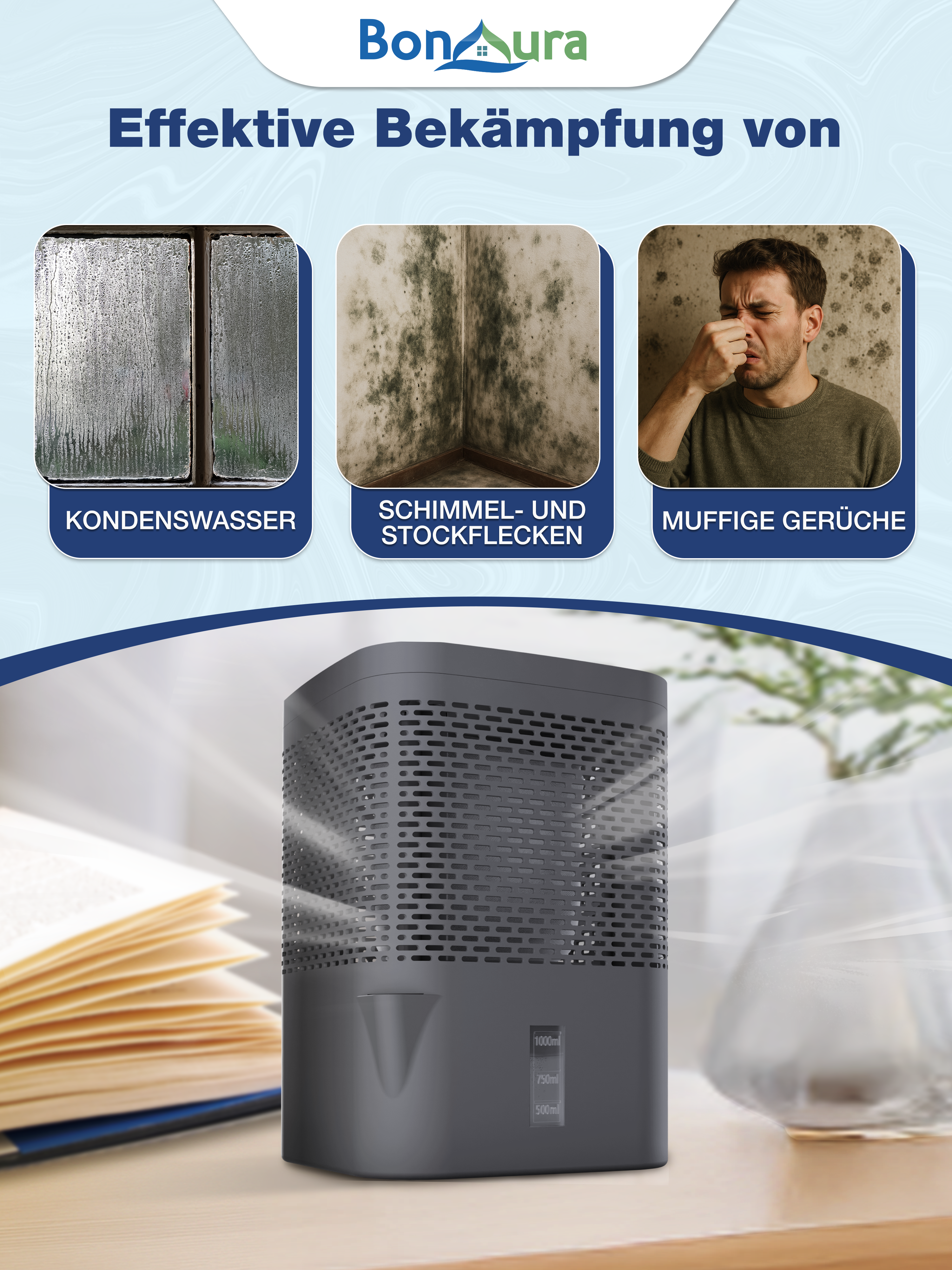 AirOne Luftentfeuchter ohne Strom bis 23m²