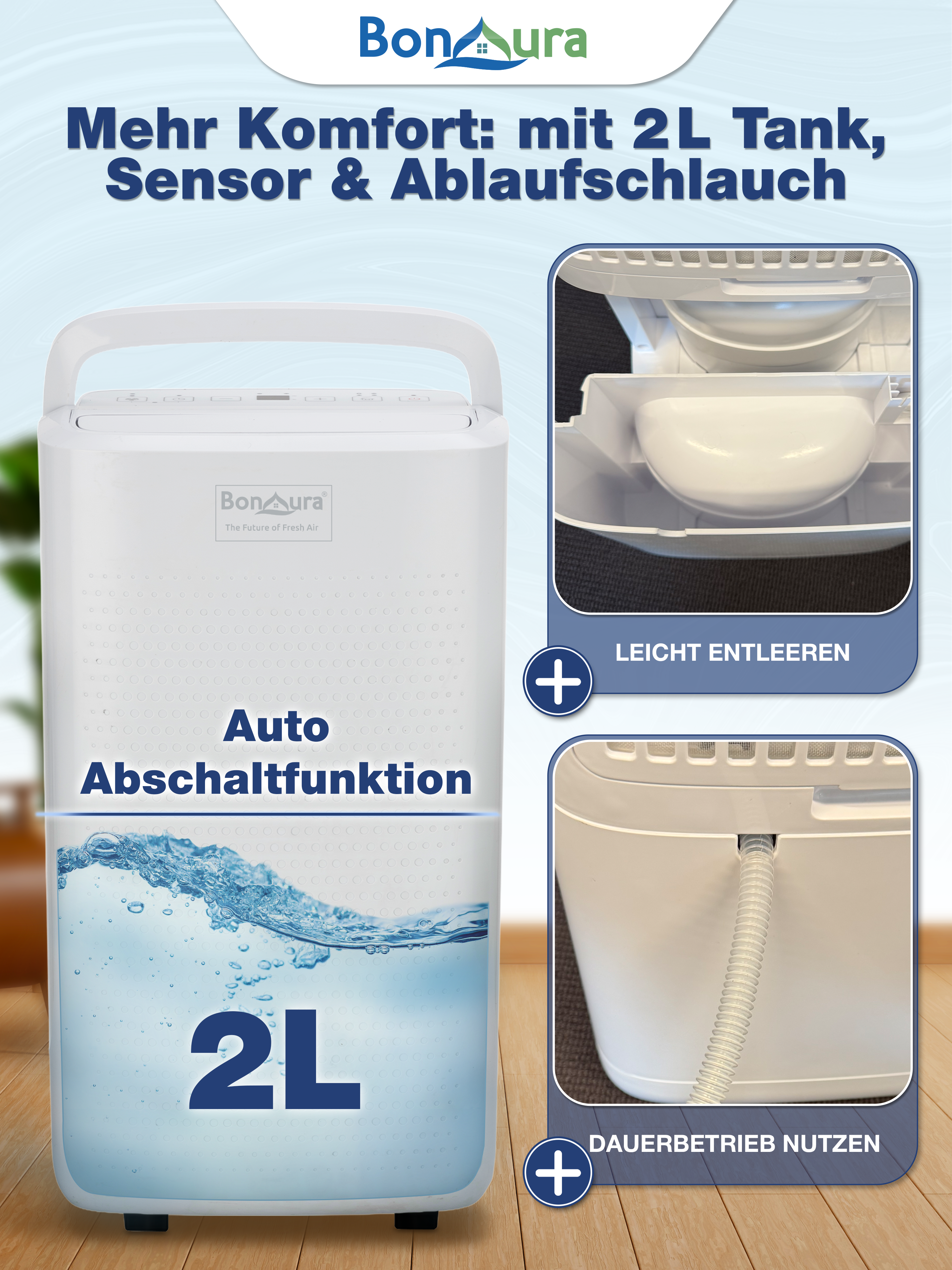 AirOne Pro elektrischer Luftentfeuchter bis 40m³