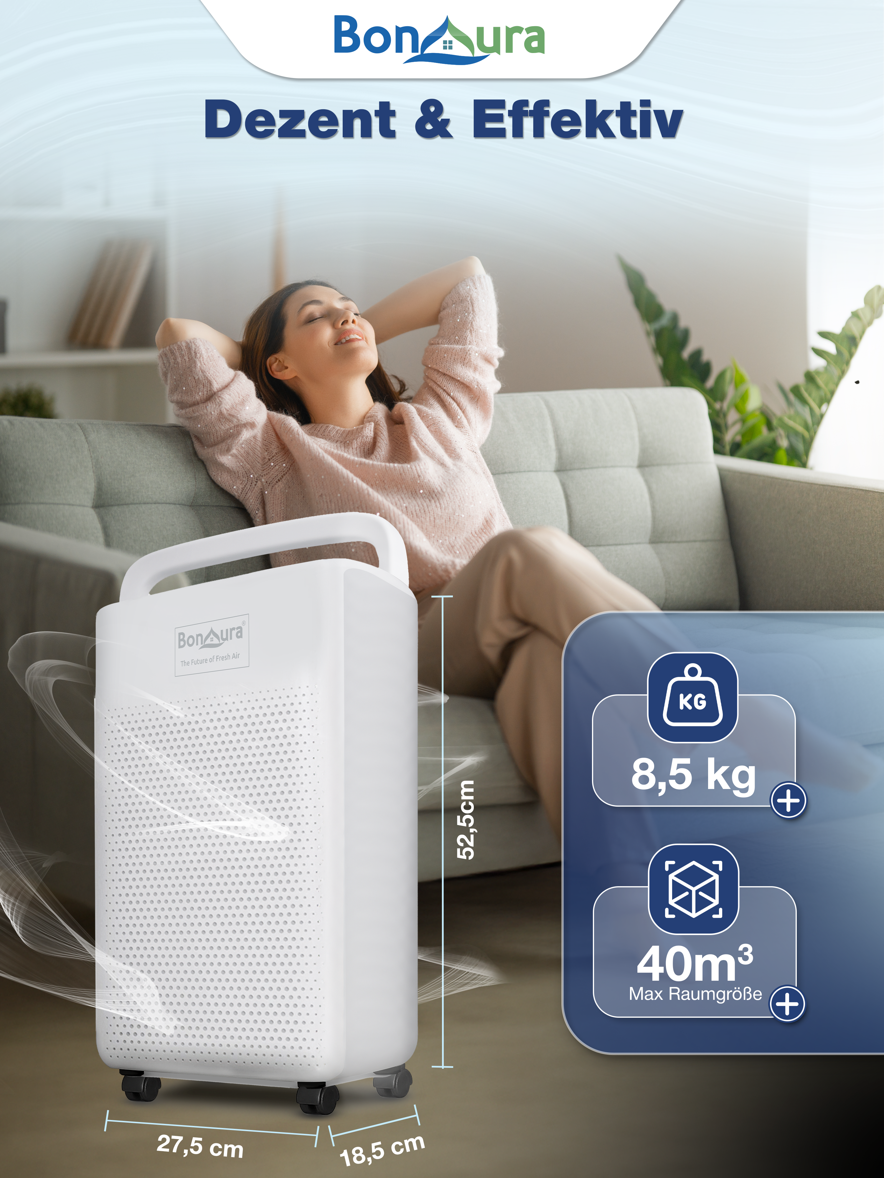 AirOne Pro elektrischer Luftentfeuchter bis 40m³
