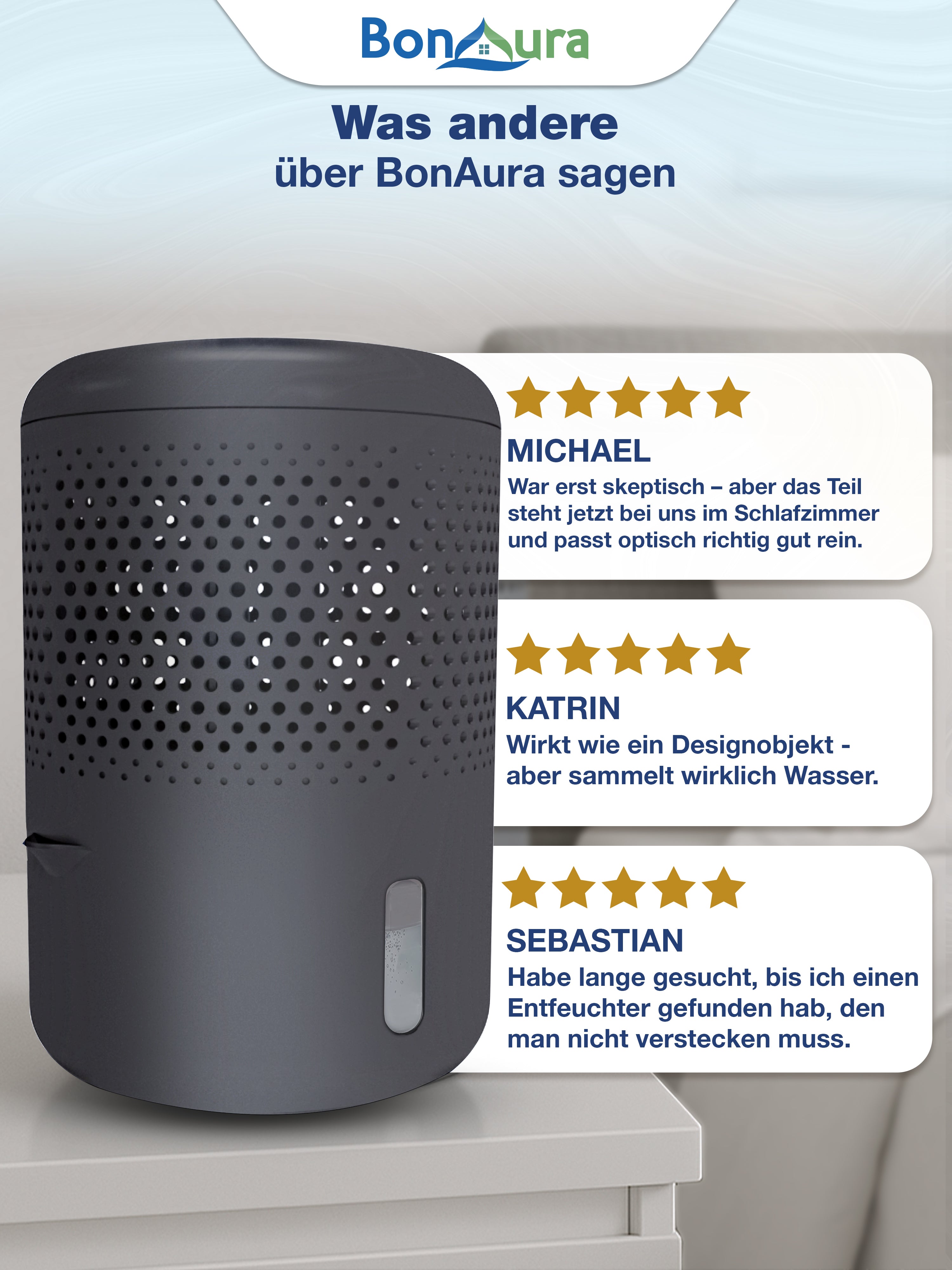 AirOne Neo Bundle aus Luftentfeuchter ohne Strom und 5 x Granulat 680g