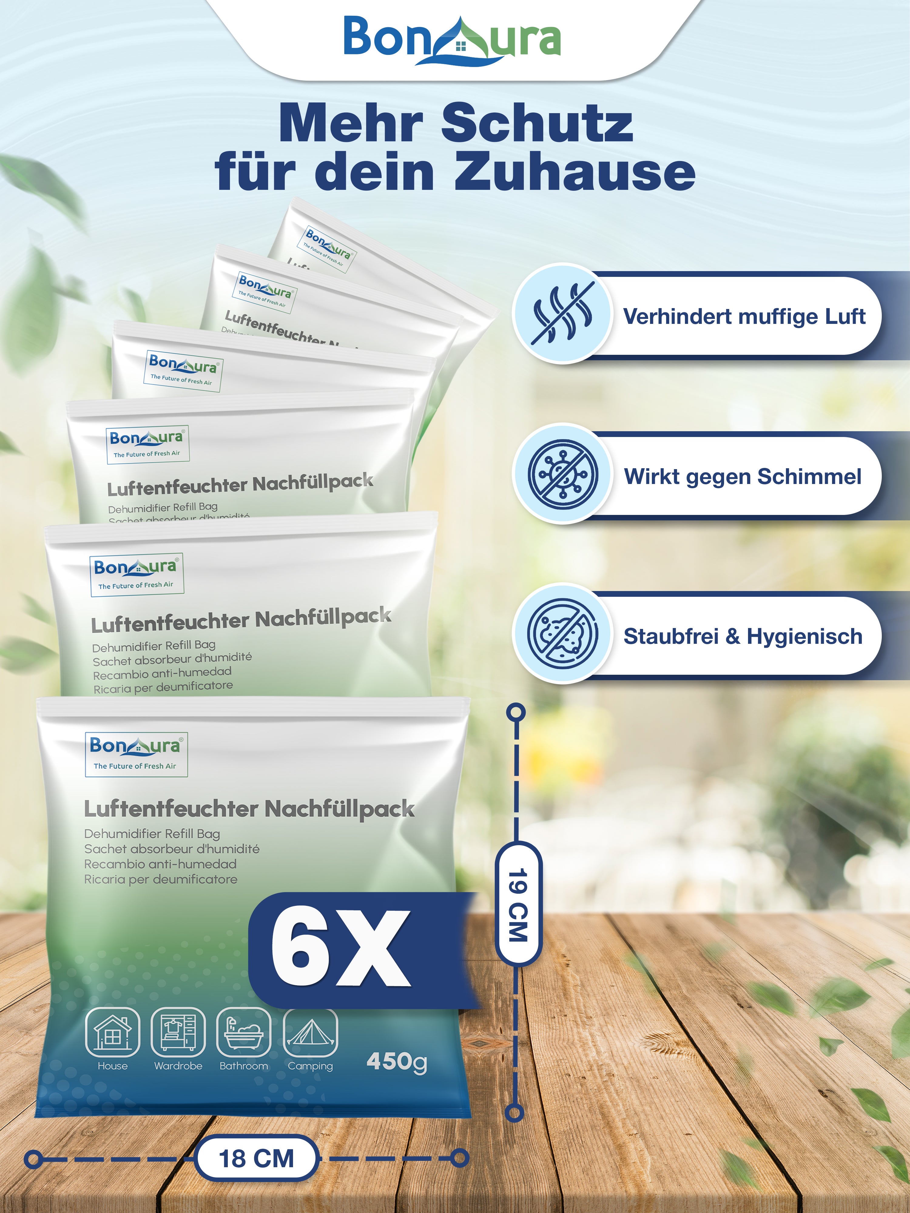 AirOne Lite Luftentfeuchter Granulat 450g