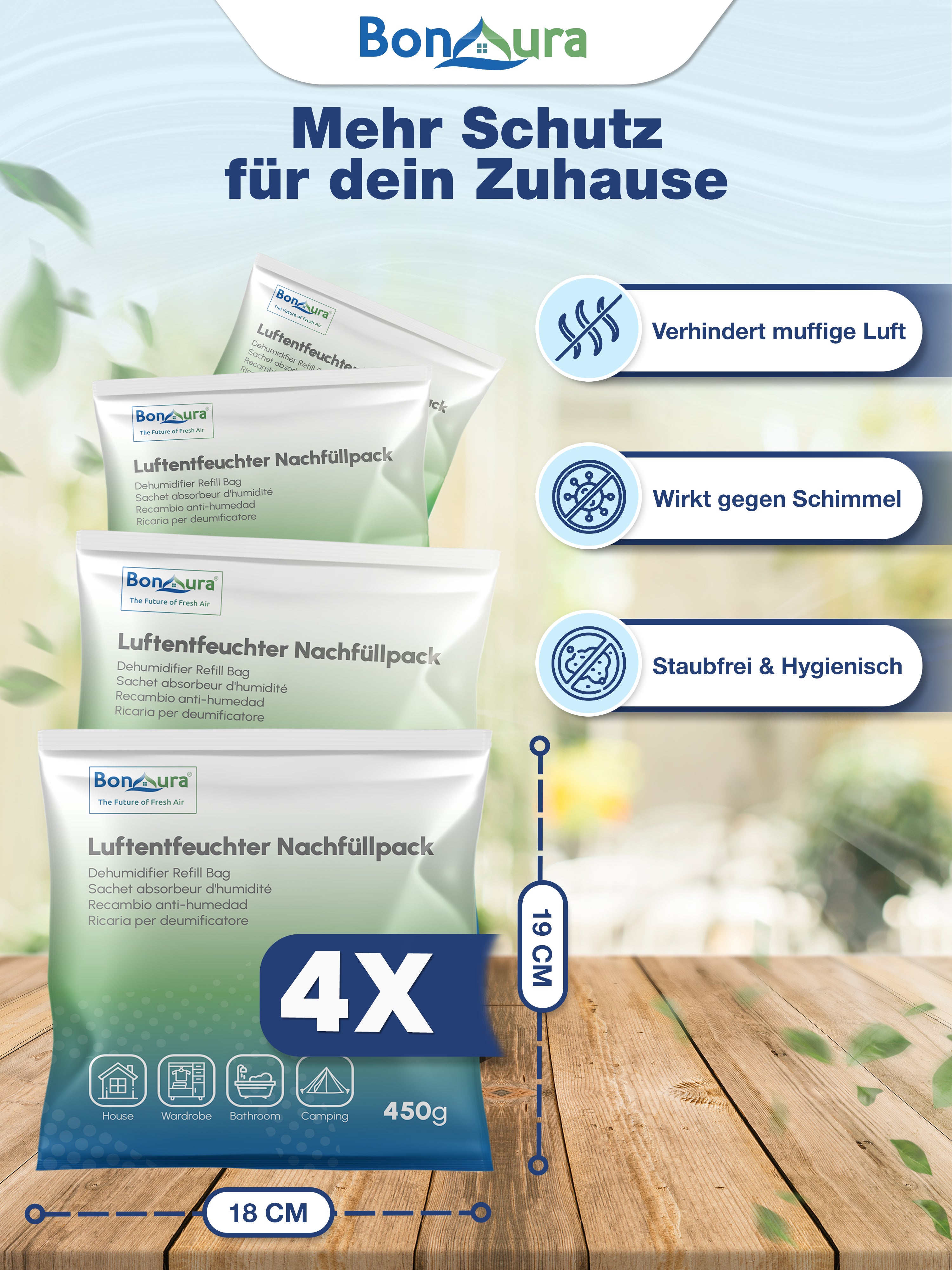 AirOne Lite Luftentfeuchter Granulat 450g