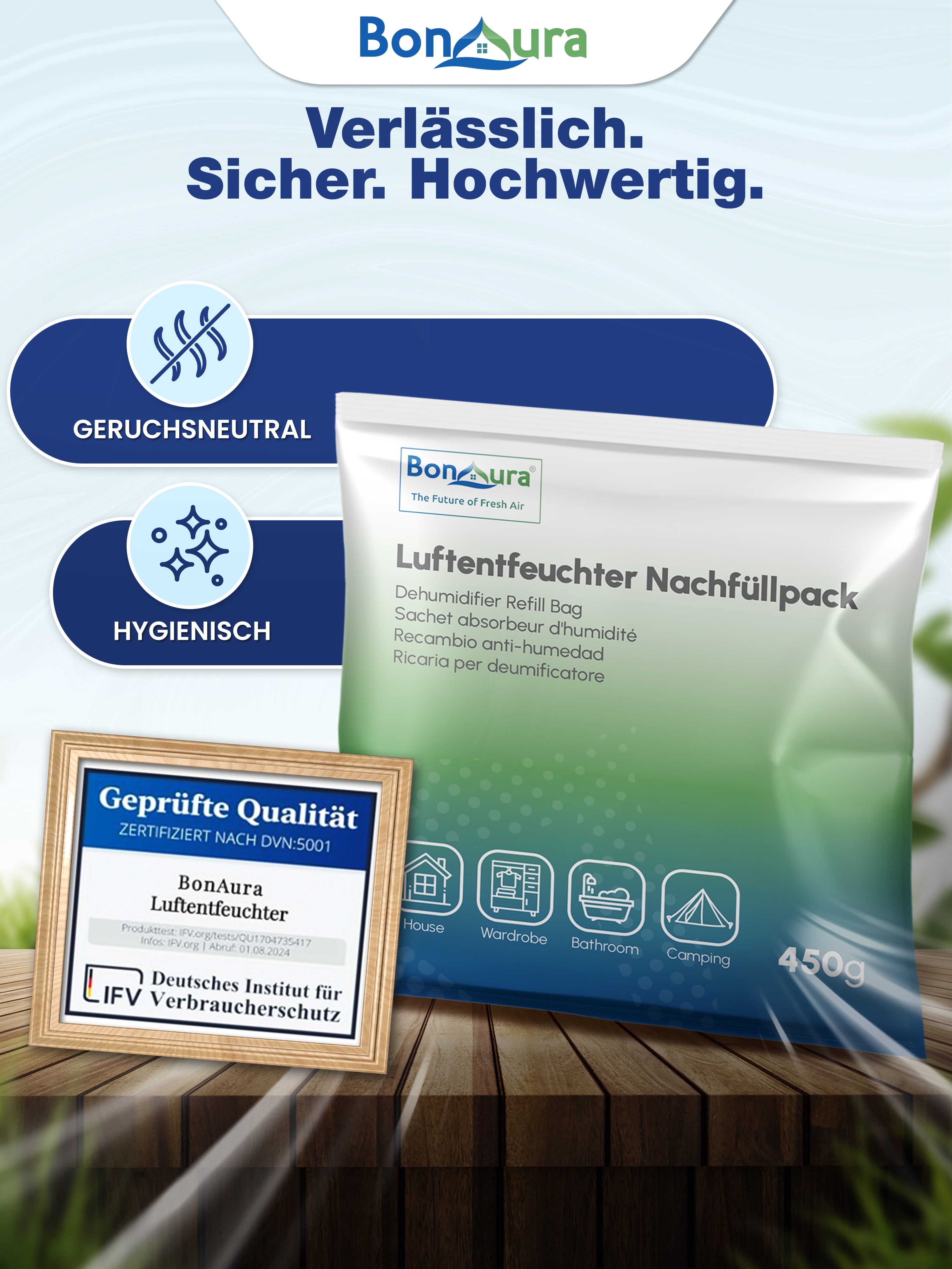 AirOne Lite Luftentfeuchter Granulat 450g