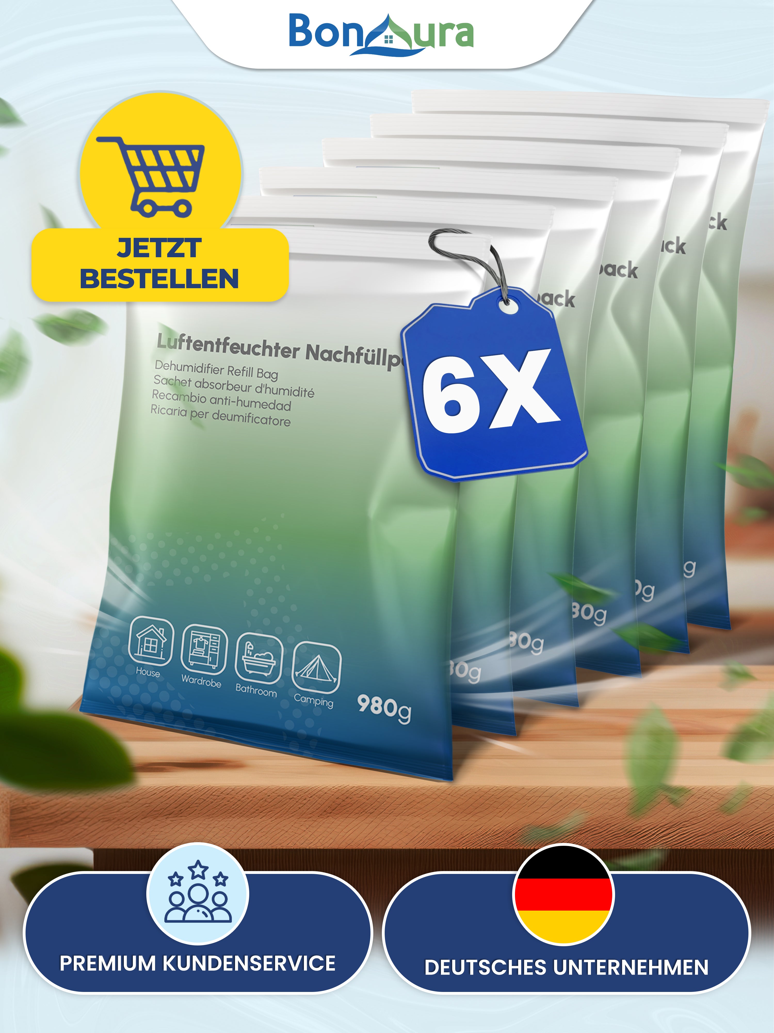 Granulés déshumidificateurs AirOne Max 980 g